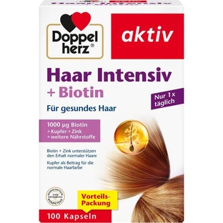 DOPPELHERZ Haar Intensief+Biotine Capsules 100 Capsules