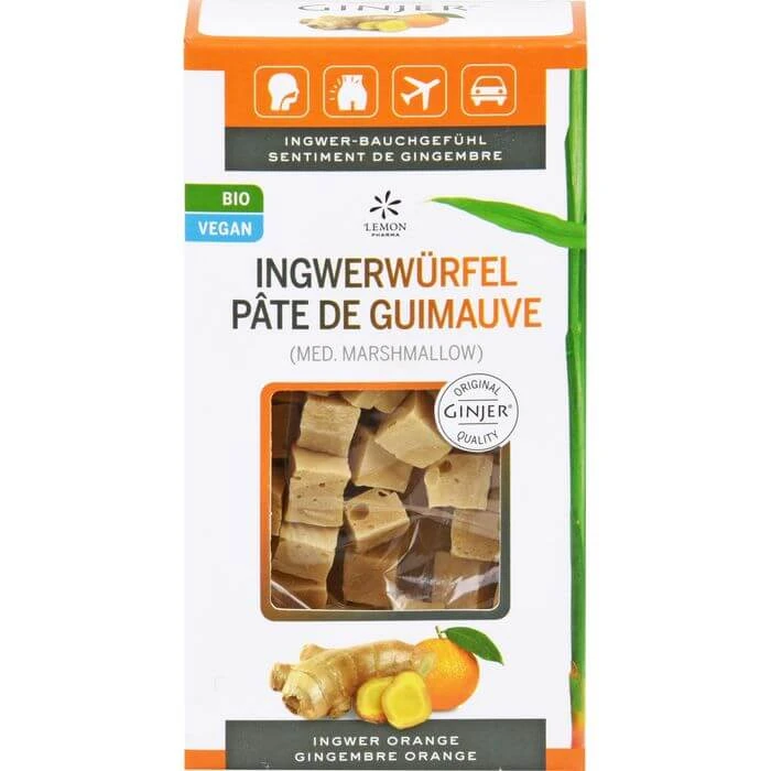 INGWER GINJER Gemberblokjes Sinaasappel 60 g