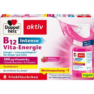 DOPPELHERZ B12 Intense Vita-Energy Butelka do picia 8 szt.