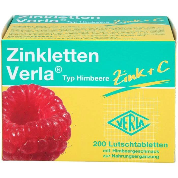 ZINKLETTEN Verla Framboos zuigtabletten 200 Capsules