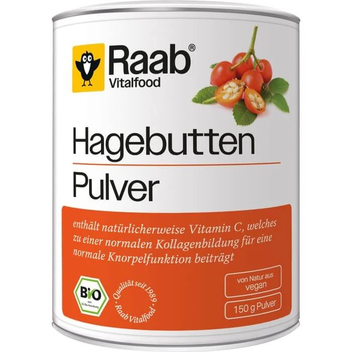 RAAB Vitalfood Rozenbottel Bio Poeder 150 g
