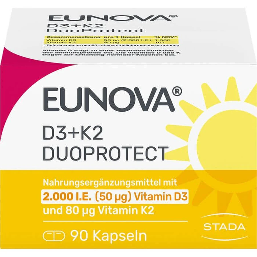 EUNOVA DuoProtect D3+K2 2000 U.I./80 µg capsule 90 pz.