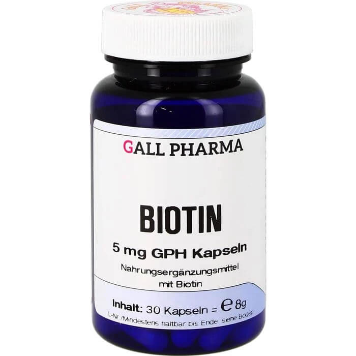 BIOTIN 5 mg GPH Capsules 30 Capsules