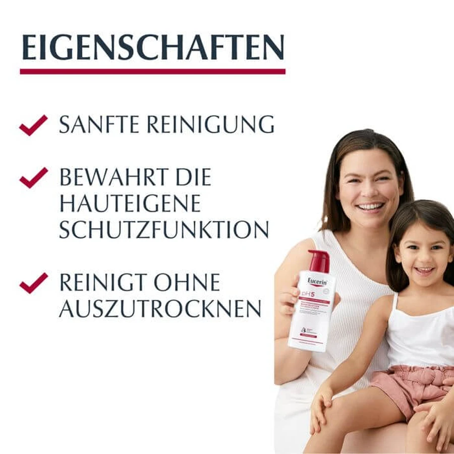 EUCERIN pH5 waslotion gevoelige huid met pompje 400 ml