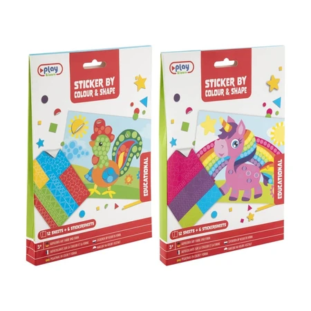 Set di adesivi colore e forma, Grafix