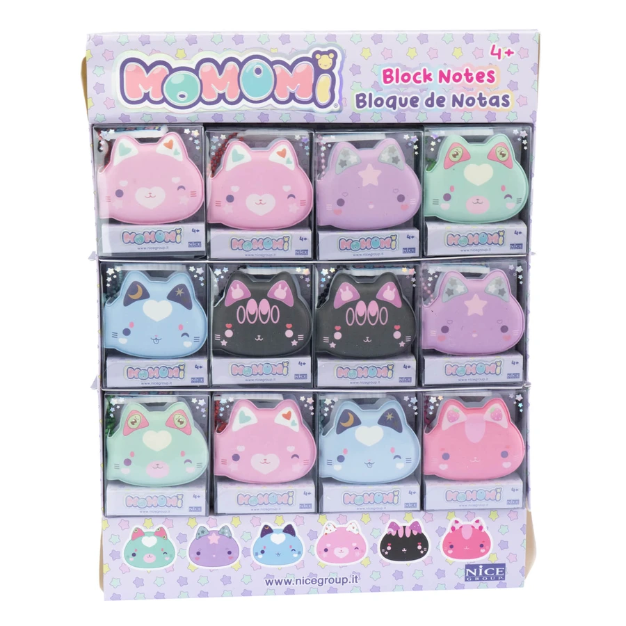 Momomi mini diary - kitty keyring, soft diary with chain