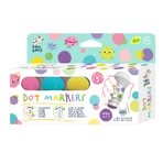 Set van 5 uitwasbare stippenstiften - pastelkleuren, Haku Yoka