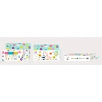 Set van 5 uitwasbare stippenstiften - pastelkleuren, Haku Yoka