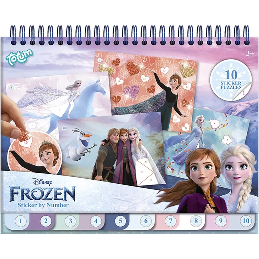 Creatieve set met stickers, plakcijfers, Disney Frozen