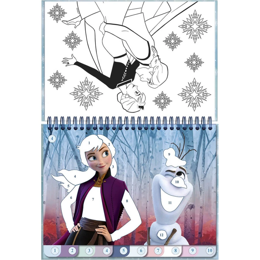 Creatieve set met stickers, plakcijfers, Disney Frozen