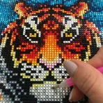 Kit de strass créatif, Tigre