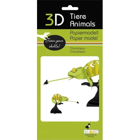 Modèle 3D de Fridolin, Caméléon