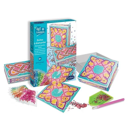 Creatieve kitdoosjes met diamanten/strass steentjes - Keltische motieven - Sentosfeer