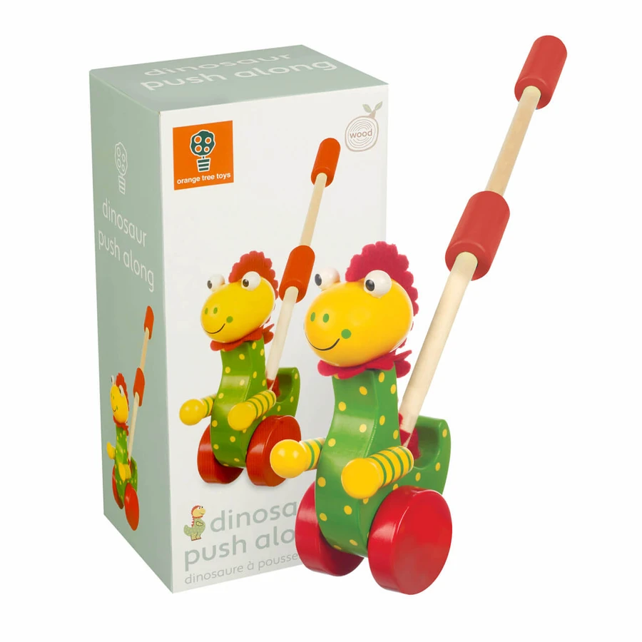 Dinosaurier Schiebespielzeug, Orange Tree Toys