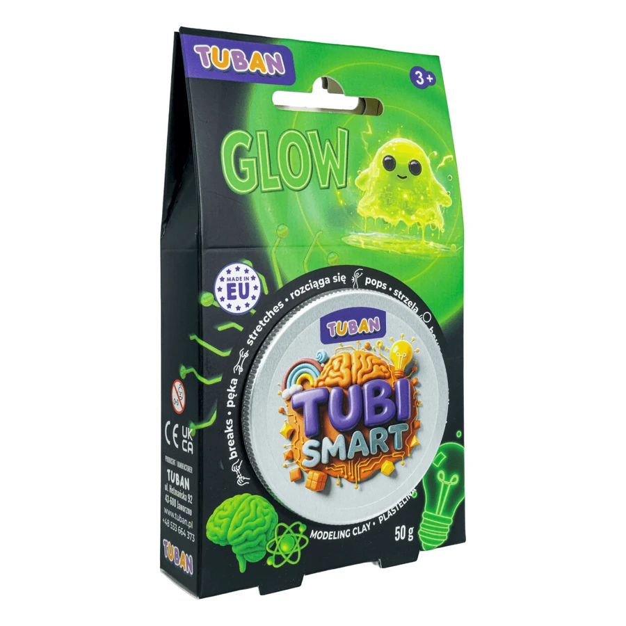 Creative plasticine TUBI SMART - Glow, 50 g