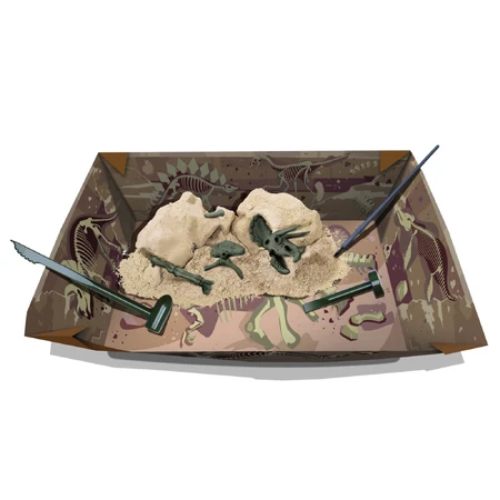 Educatieve set Graven & Ontdekken Dinosaurussen - Triceratops