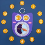 Juego de actividades educativas - Aprender el reloj