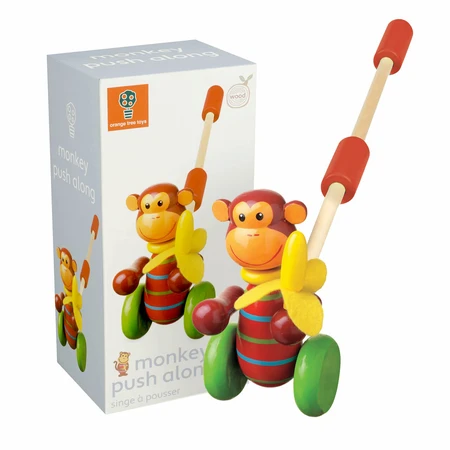 Monkey pushing toy, Orange Tree Toys
