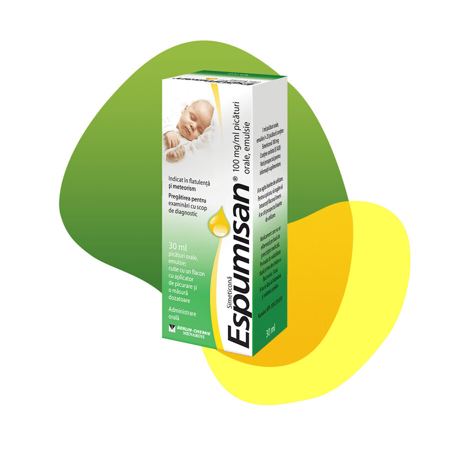 Espumisan 100 mg druppels, 30 ml, Berlin-Chemie