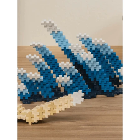 Set di costruzioni Plus-Plus, tubo per creare dipinti, ispirato a Hokusai