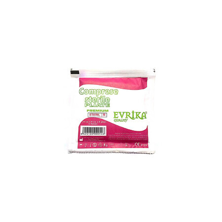 Evrika sterile folded compresses 10 cm x 8 cm