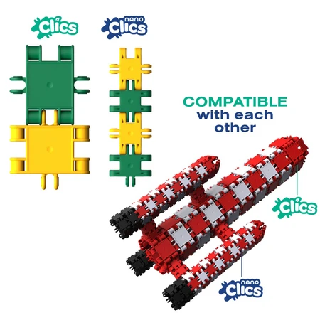 Nano Clics Voor creatieve bouwers 250 stuks, Clicformers