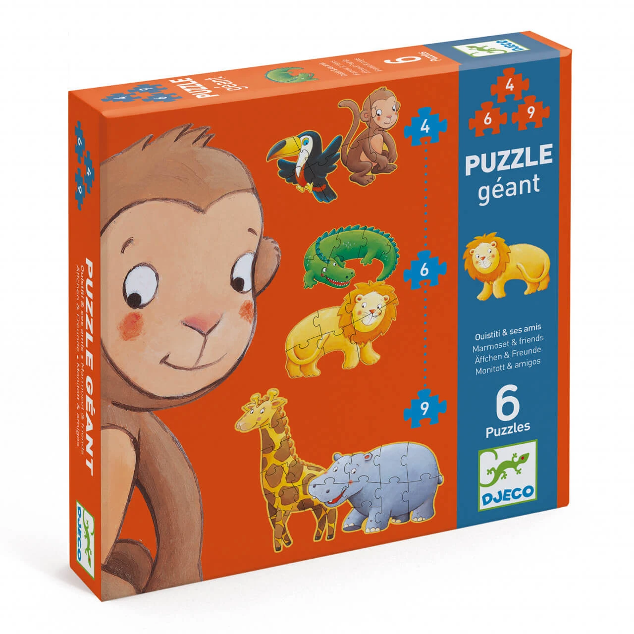 Djeco reuze wilde dieren puzzel