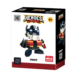 Bouwset blauwe robots - Robot Army Commander, 212 stuks
