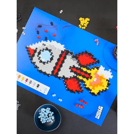 Puzzle pe numere Plus-Plus, 500 piese, Racheta