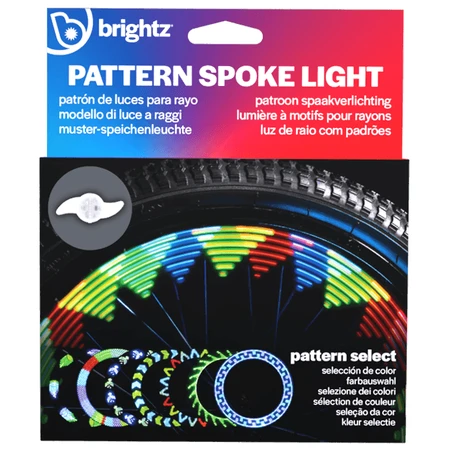 LED-licht met geanimeerde effecten voor fietsspaken, ShapeBrightz