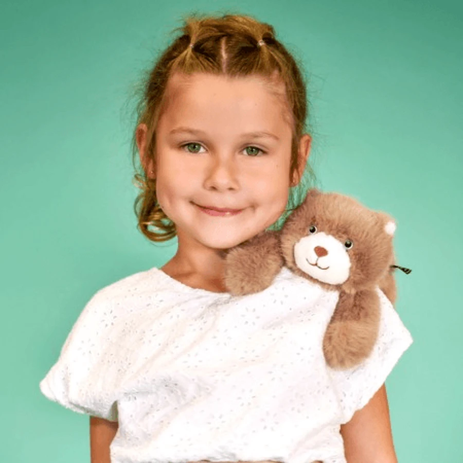 Ontspannend en stressverlichtend pluchen speeltje - Teddybeer - magnetisch, 30 cm, bruin
