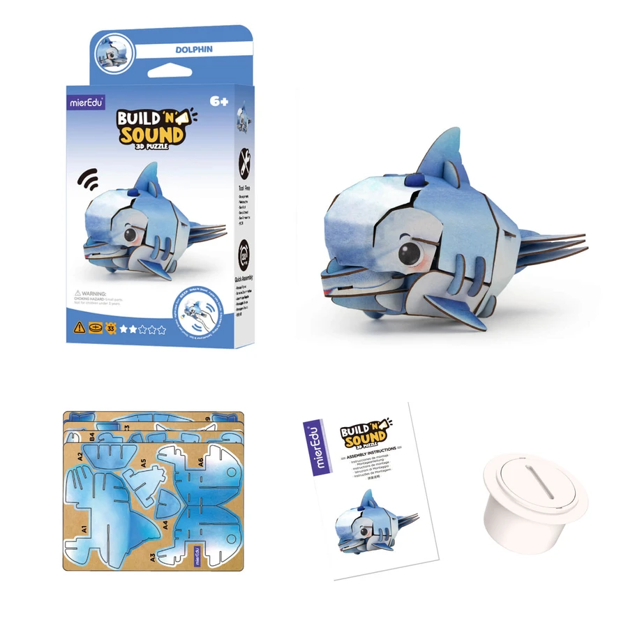 3D-Sound-Puzzle - Delfin, Bau 'n' Sound