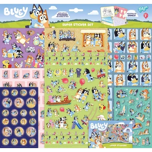 Super set van Bluey stickers