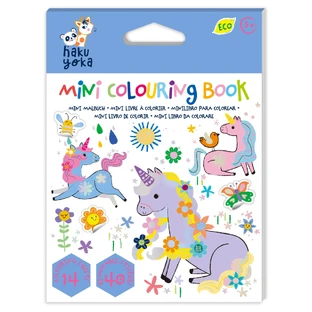 Mini kolorowanka Hakuyoka - Jednorożce