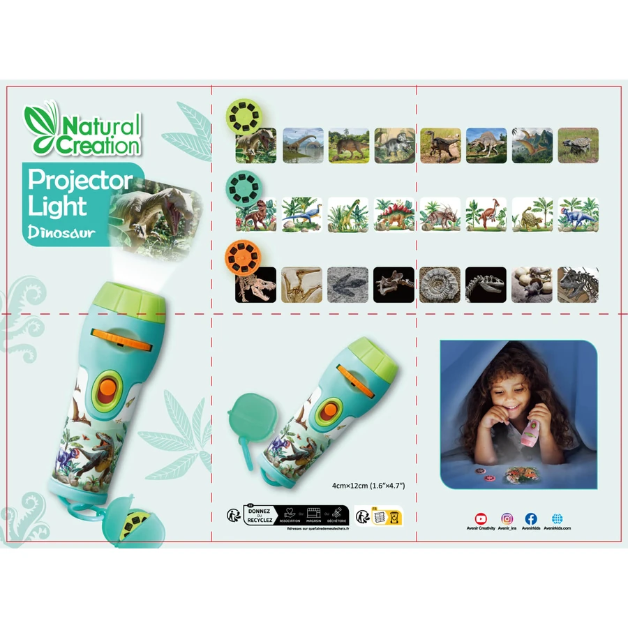 Mini Projector Natural Creations Collection - Dinosaur