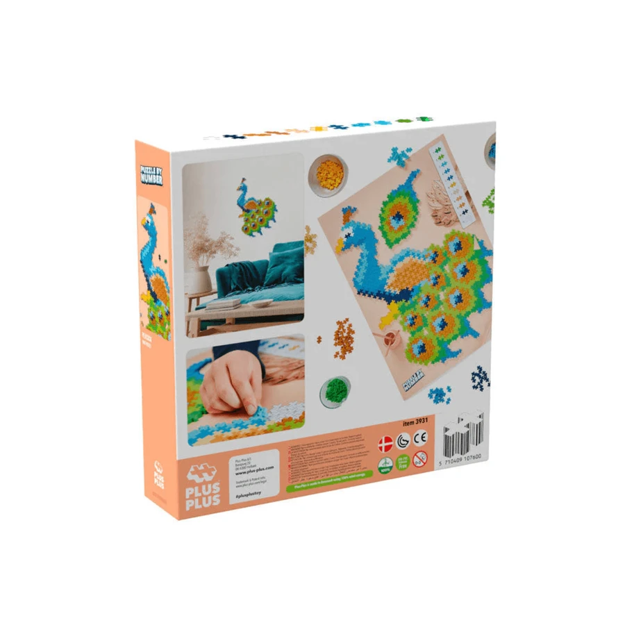 Plus-Plus numbers jigsaw, 800 pieces, Paun