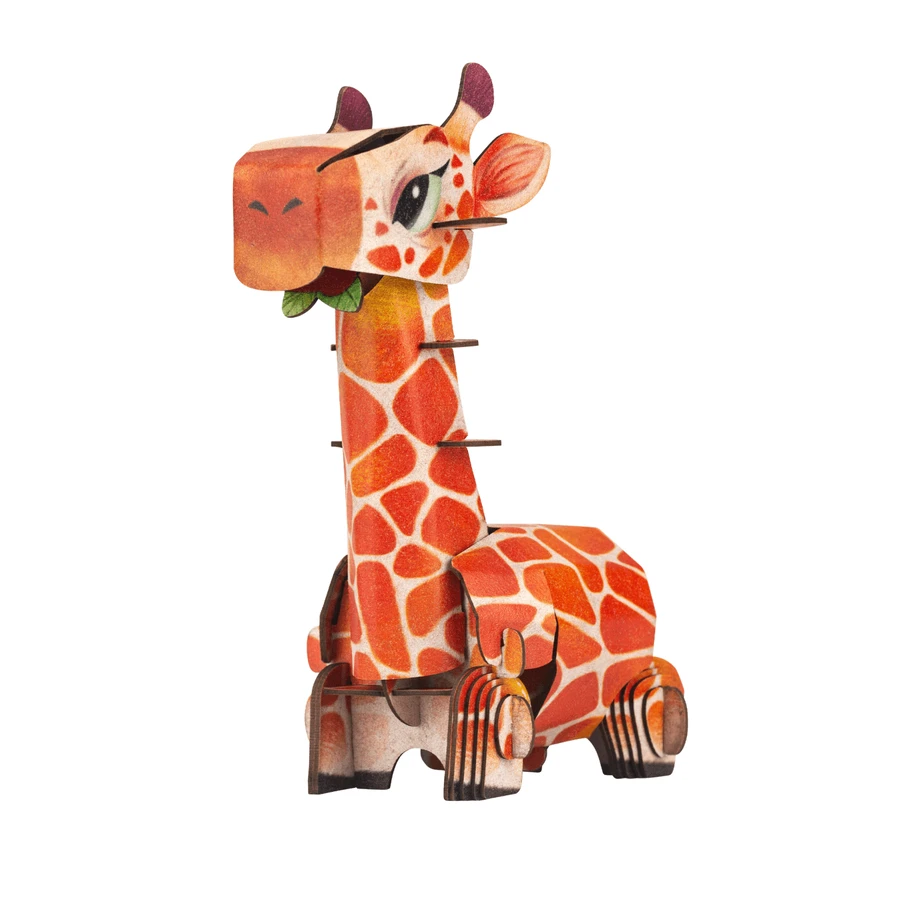 3D puzzel met geluiden - Giraffe, Build 'n' Sound