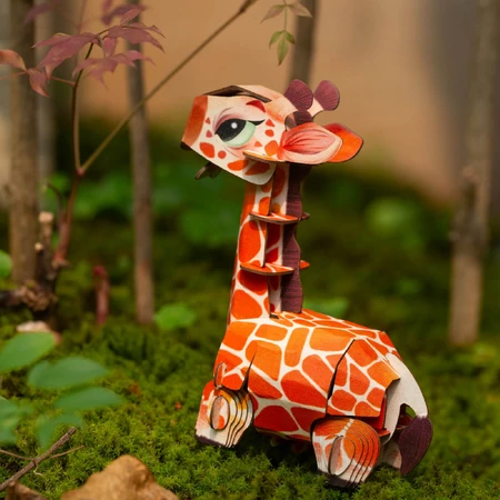 3D puzzel met geluiden - Giraffe, Build 'n' Sound