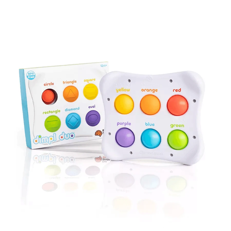 Dimpl Duo - Educatief zintuiglijk speelgoed met siliconen bubbels