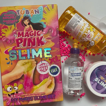 Doe-het-zelf experimenteer set SLIME - MAGIC PINK XL