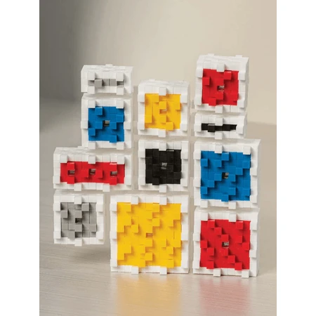 Plus-Plus bouwpakket, tube schilderij, Geïnspireerd door Mondriaan