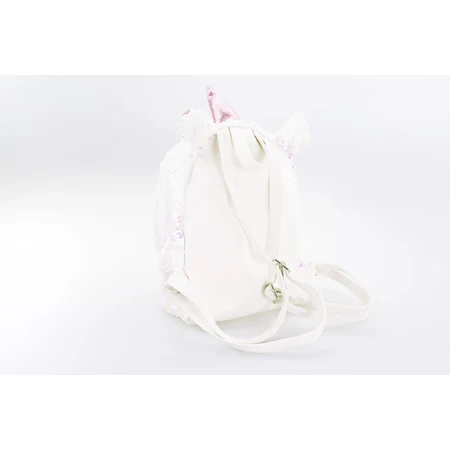 Zaino da bambina Girabrilla - Unicorno con paillettes reversibili, spallacci regolabili e tasca frontale