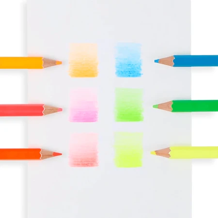 Creioane Colorate Neon Jumbo Brights - set de 6