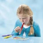 Creatieve tekenset met schuurpapier en spuitkrijt