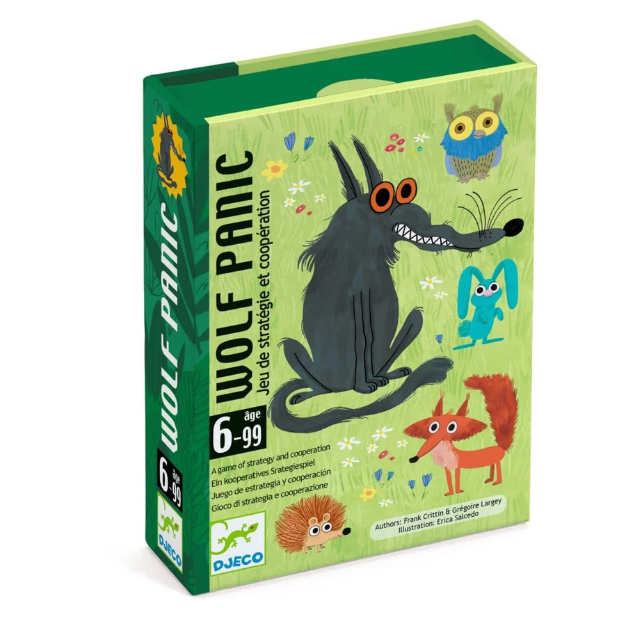 Wolf Panic card cooperation game, Djeco