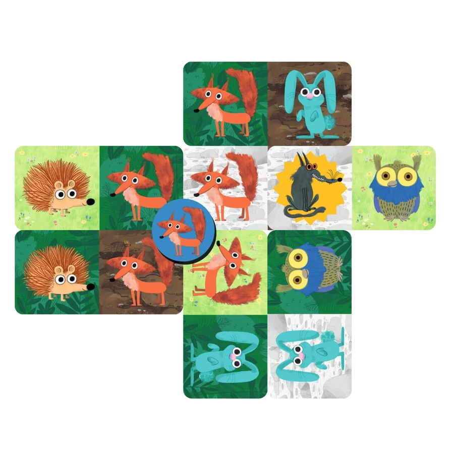 Wolf Panic card cooperation game, Djeco