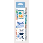 Set de 6 lápices de cera en forma de cubo, Haku Yoka - colores del océano