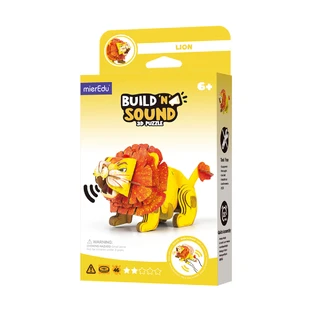3D geluidspuzzel - Leeuw, bouw 'n' geluid