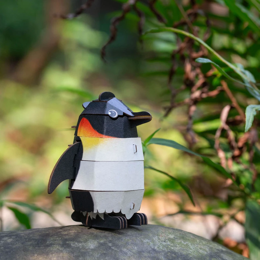 3D geluidspuzzel - Pinguïn, bouw 'n' geluid
