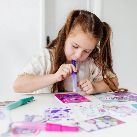Creative set 2 in 1, Bracelets with glitter and spray crayons, Gabby's Dollhouse